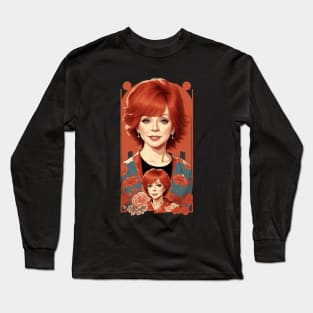 reba mcentire//vintage vektor 80s style v1 Long Sleeve T-Shirt